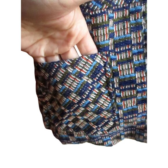 True Vintage Women's Vest Small 7/8 Top Vest 1960s Frock Mod Japan Burlap Knit - Picture 8 of 11